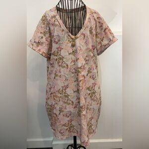 LOLE Floral V-Neck Dress Size M